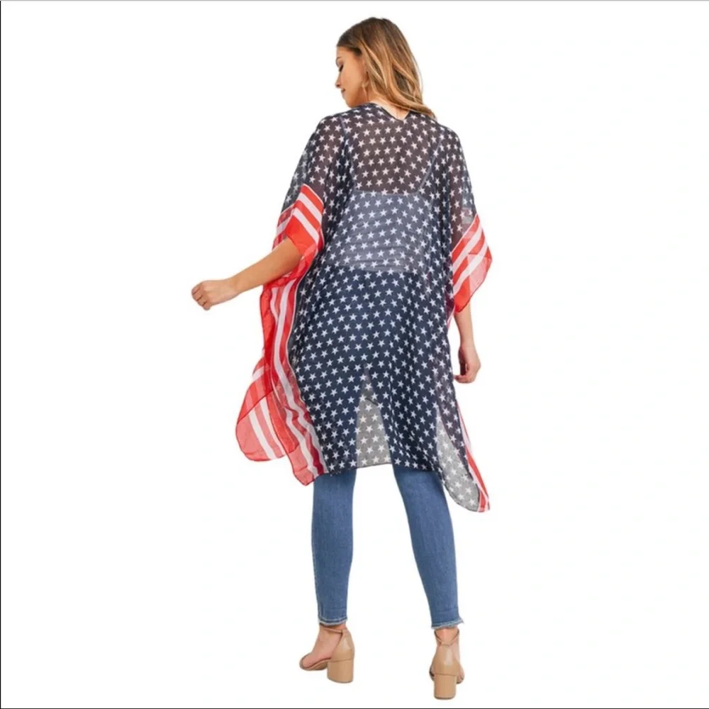 💙🇺🇸 ❤️ Patriotic kimono! - Picture 5 of 8